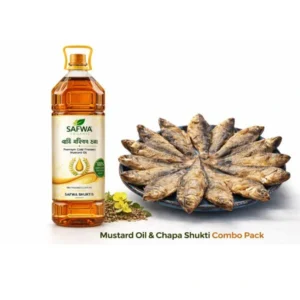 হাসুর চ্যাপা + ঘানি ভাঙ্গা সরিষার তেল কম্বো